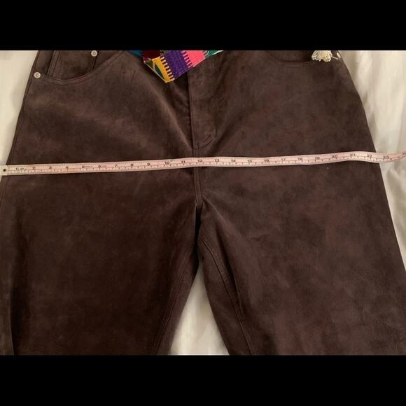 Plus size St. John’s Bay washable suede chocolate brown pants size 16 - Picture 11 of 12
